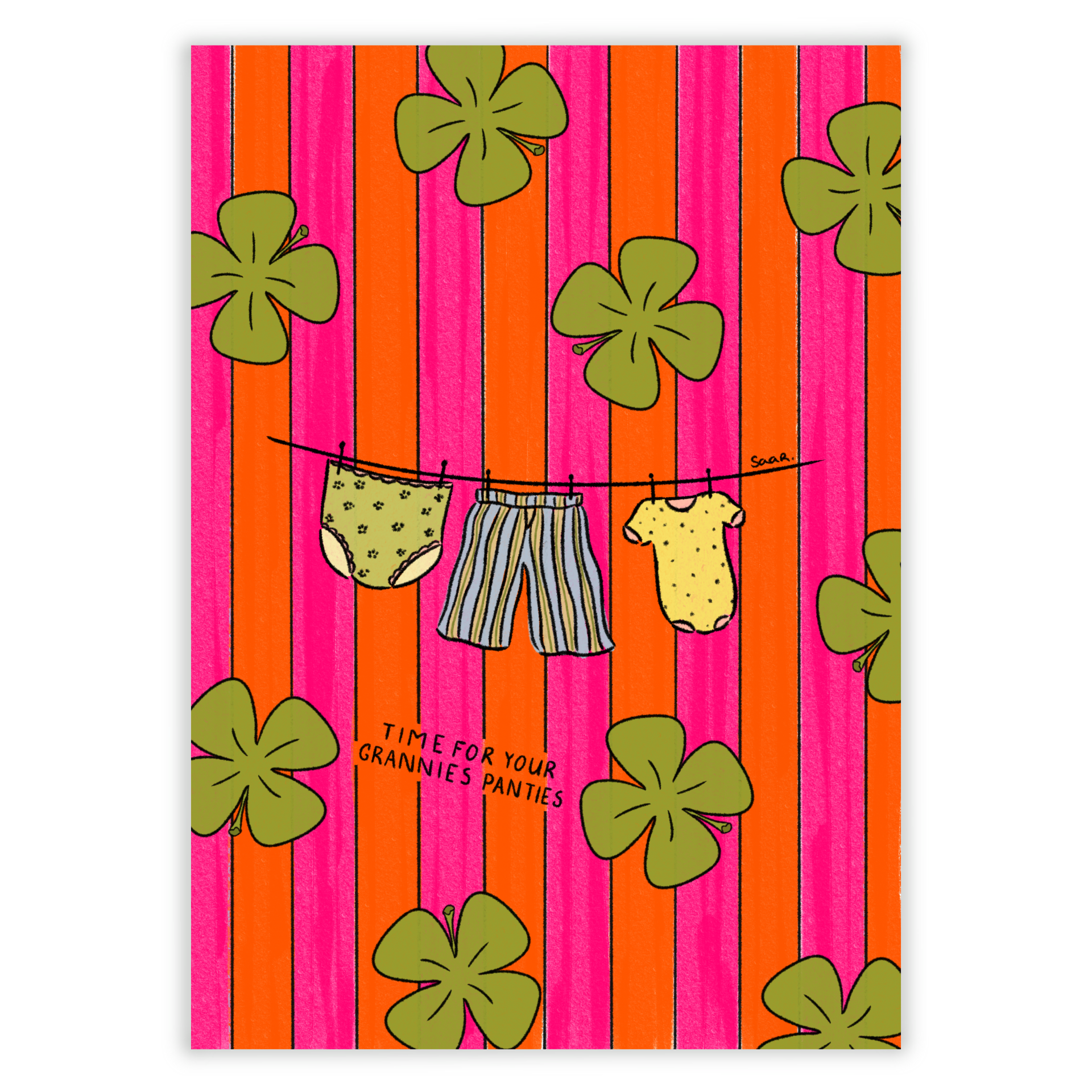 A6 Kaart - Grannie panties