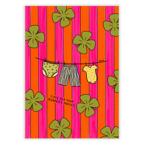 A6 Kaart - Grannie panties