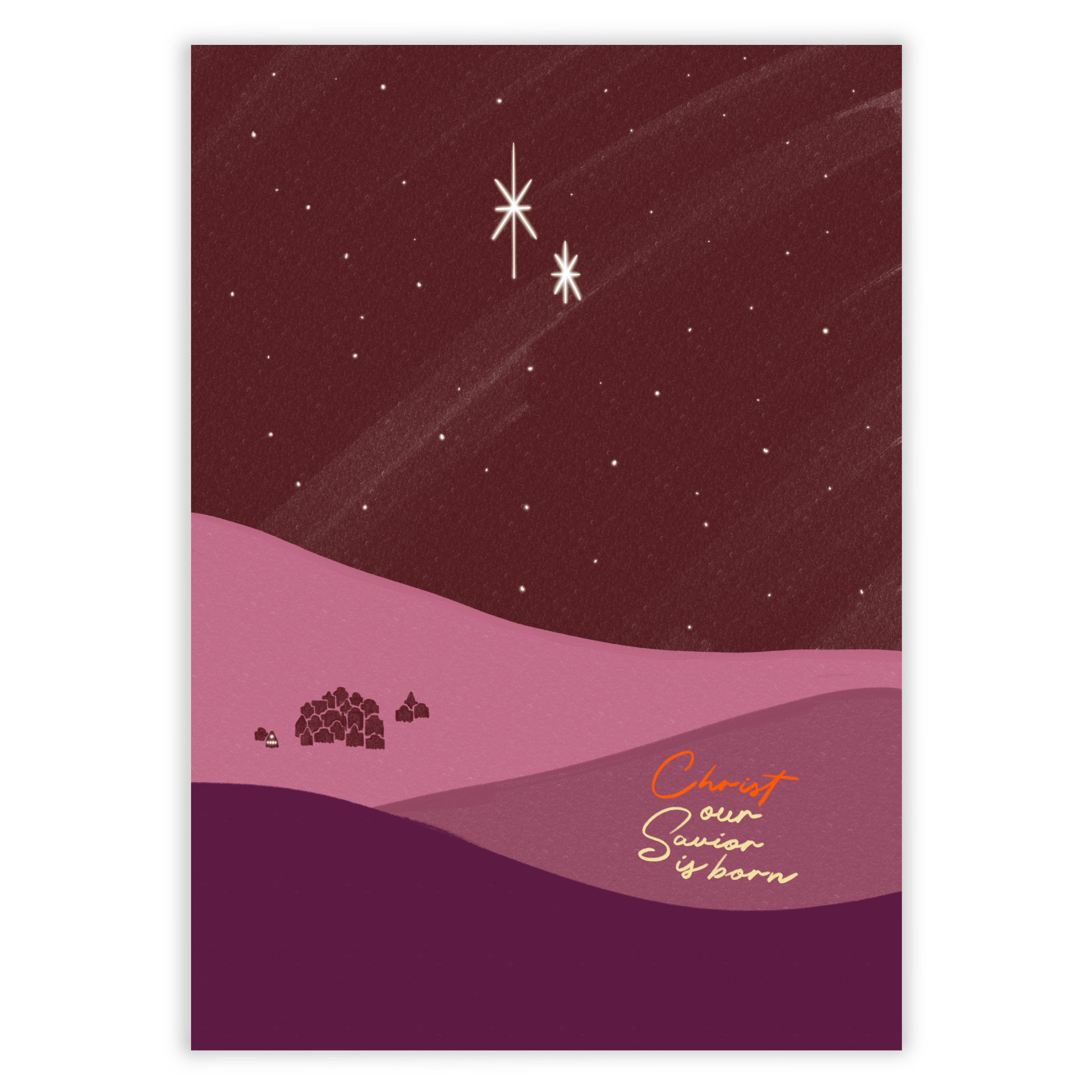 A6 Kaart - Christ our savior is born
