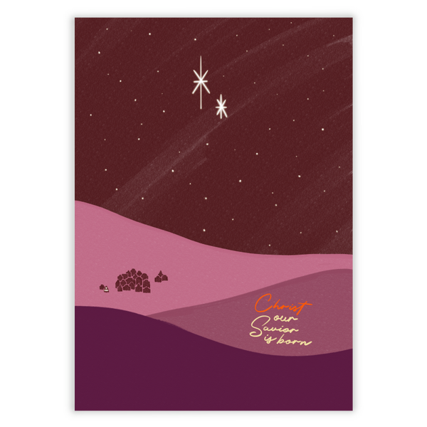 A6 Kaart - Christ our savior is born