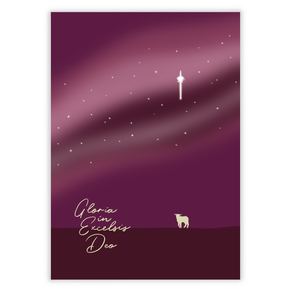 A6 Kaart - Gloria in excelsis deo