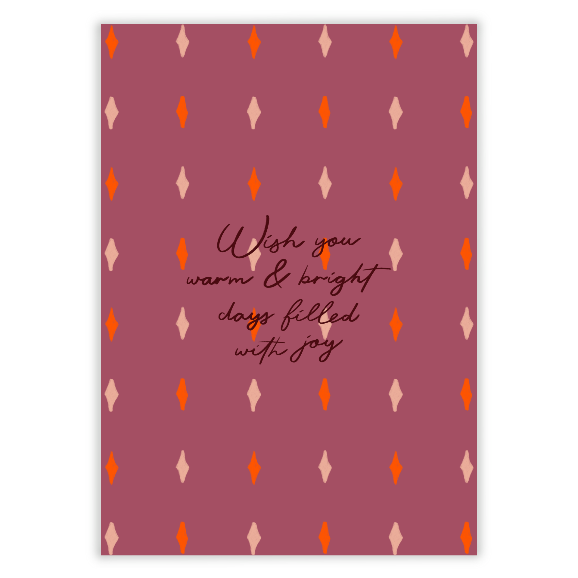 A6 Kaart - Warm & Bright