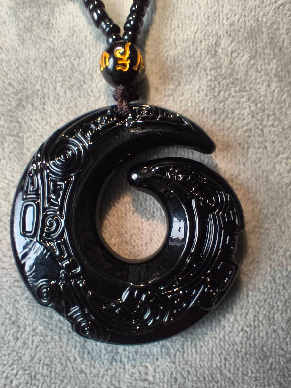 Collier onyx noir