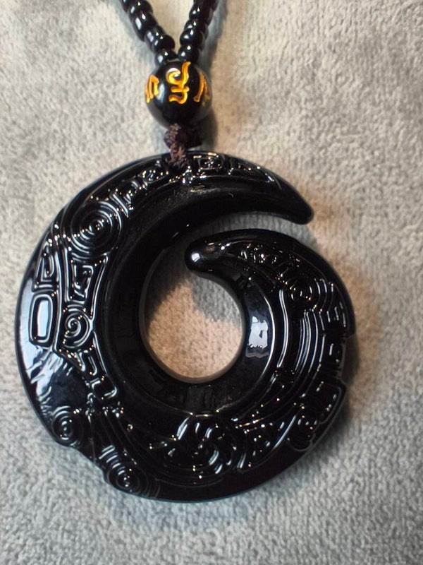 Collier onyx noir