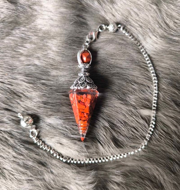 Pendule Jaspe rouge