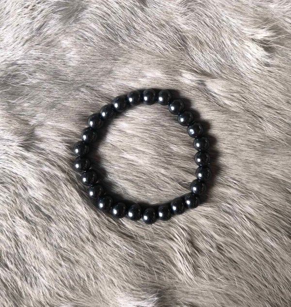 Bracelet obsidienne noir