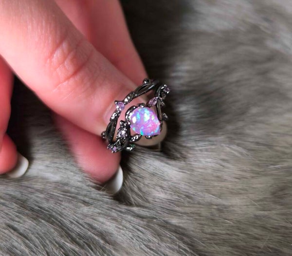 Double Bague Opale