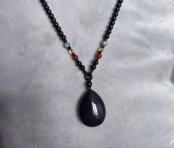 Collier Obsidienne noir