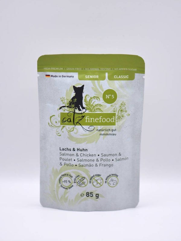catz finefood® CLASSIC SENIOR N° 5 Lachs & Huhn 85g