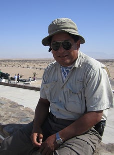 Our support van driver Alfredo Medina