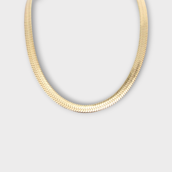 Necklace Flat Braided Gold