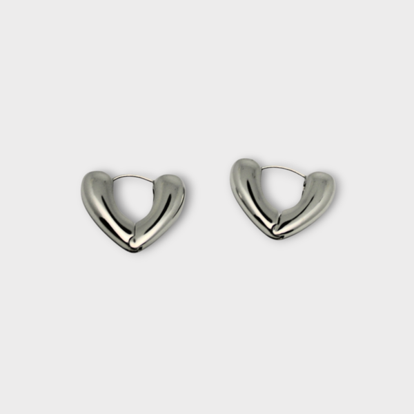 Earrings V Silver L