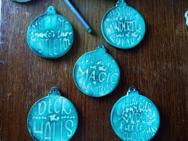 lot de 5 suspensions de noel