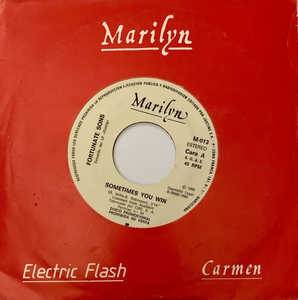 Fortunate Sons ‎– Sometimes You Win (7" PROMO) / The Barracudas