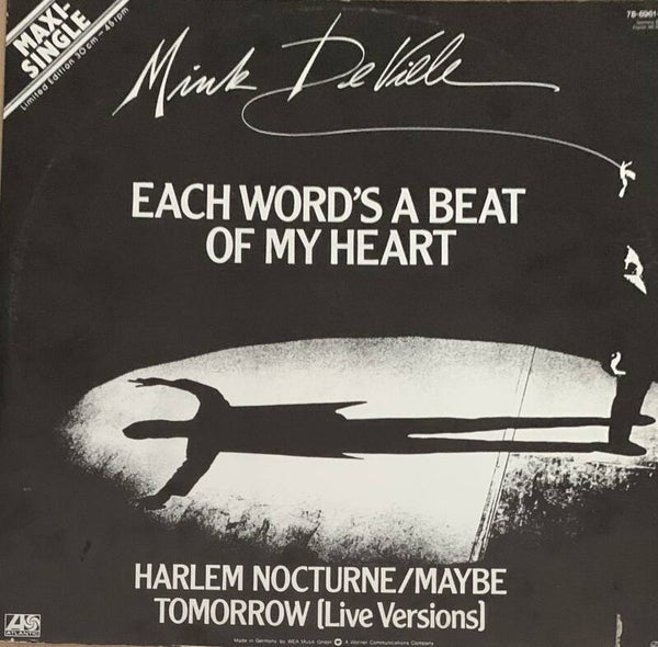 Mink DeVille ‎– Each Word's A Beat Of My Heart (12")