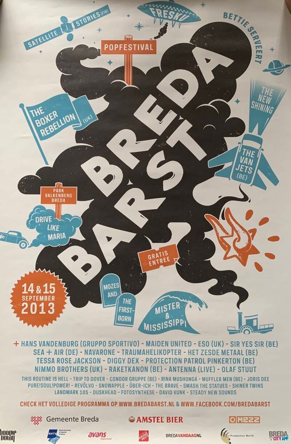 Breda Barst 2013 Festival Poster