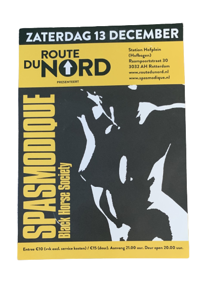 Flyer Spasmodique Route Du Nord 13 december 2014