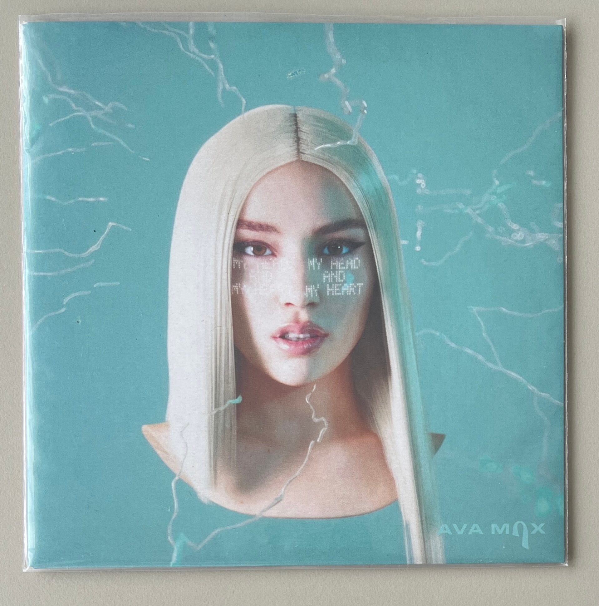 Ava Max ‎– My Head & My Heart (7" Clear w/ Blue & Orange Splatter)