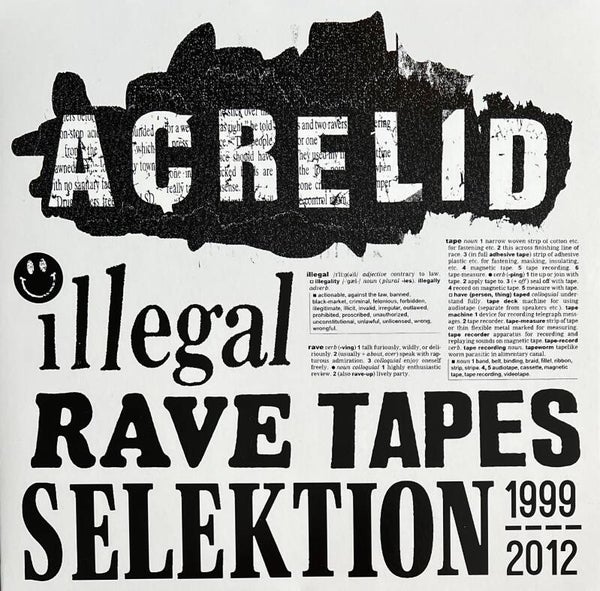 Acrelid ‎– Illegal Rave Tapes Selektion - 1999-2012 (2 LP)