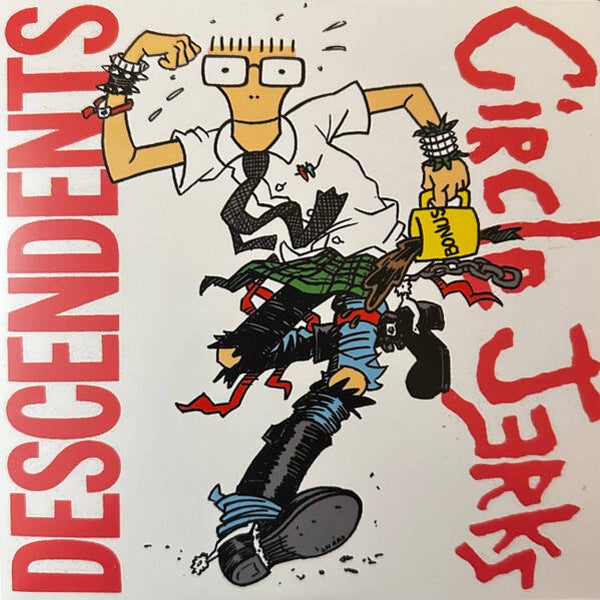 Descendents / Circle Jerks ‎– Split (7” Clear Vinyl)