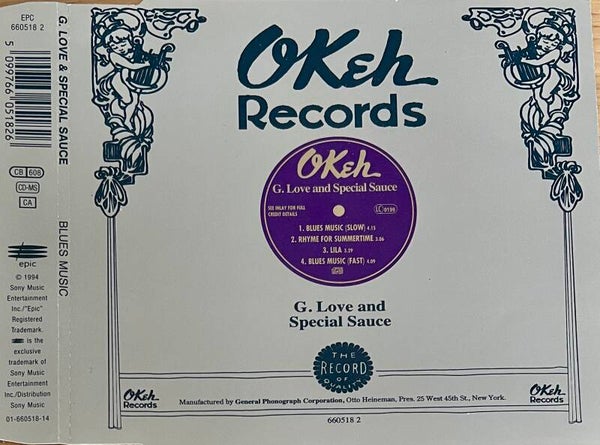 G. Love & Special Sauce ‎– Blues Music CDS