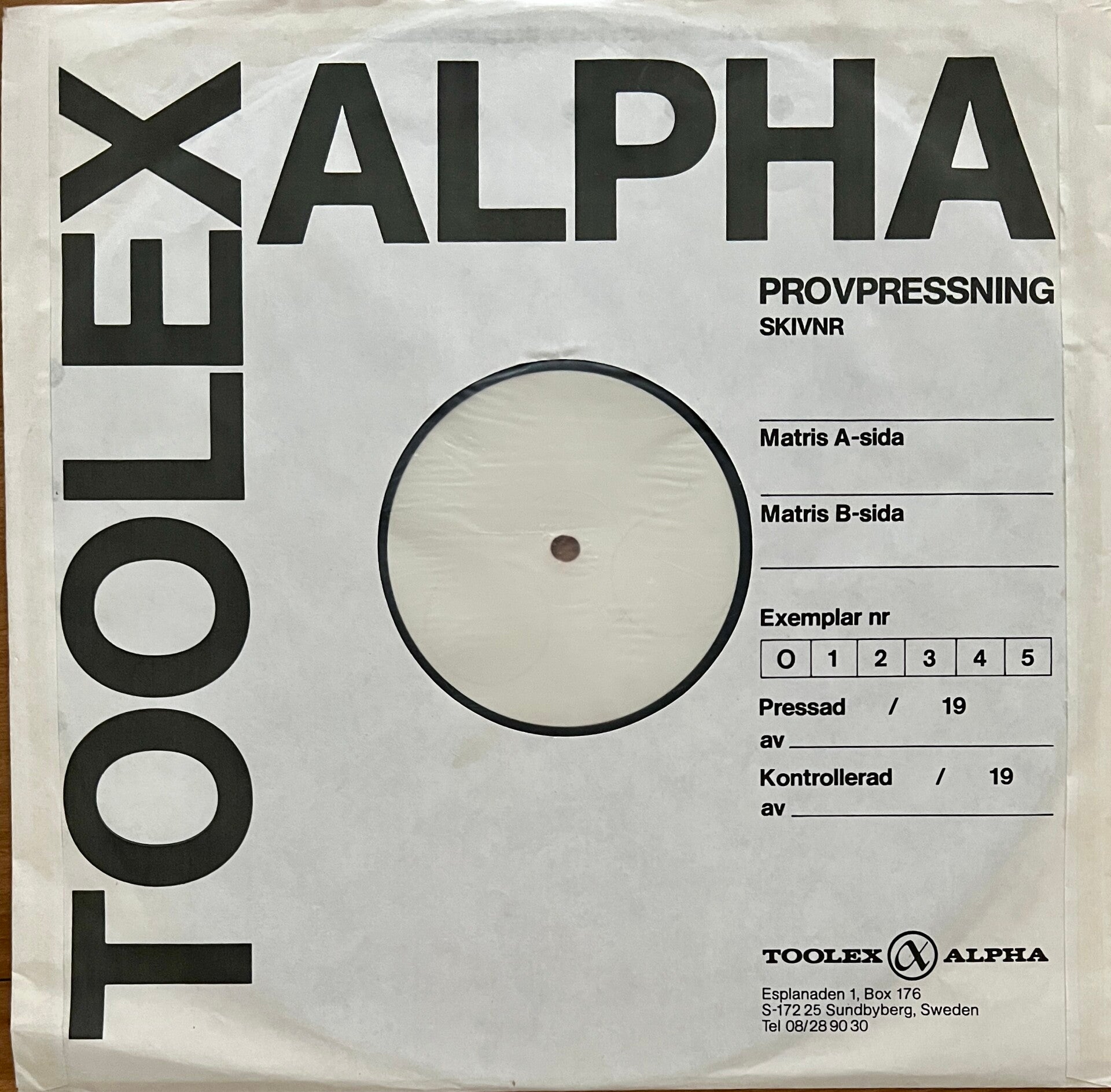 The Nomads ‎– Real Cool Time (12" Test Pressing)