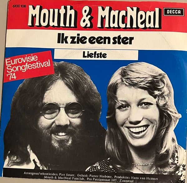 Mouth & MacNeal ‎– Ik Zie Een Ster (7")
