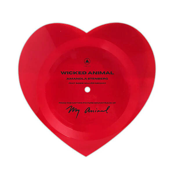 Amandla Stenberg Feat. Bobbi Salvör Menuez ‎– Wicked Animal (7" Heartshaped FLEXI, Red)