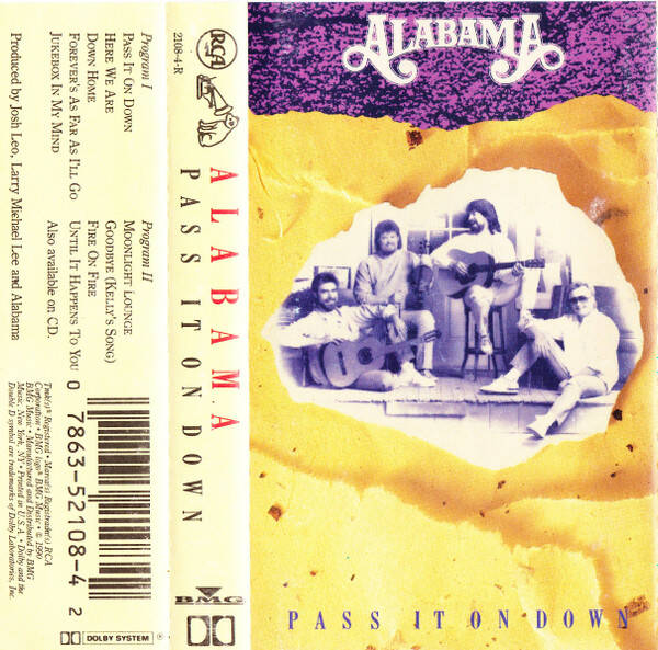 Alabama – Pass It On Down (cassette)