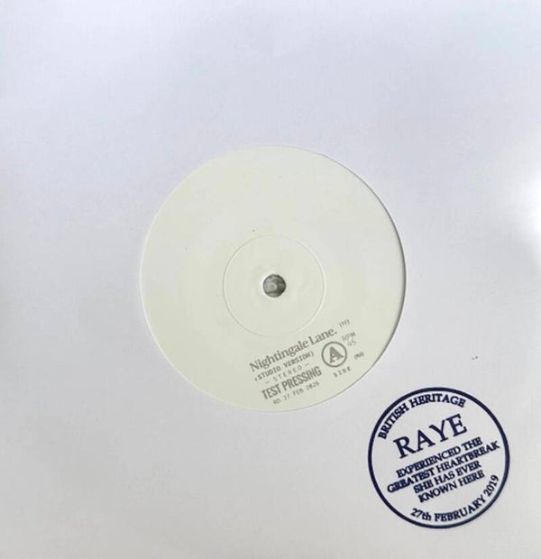 Raye ‎– Nightingale Lane. (7" Polar White)