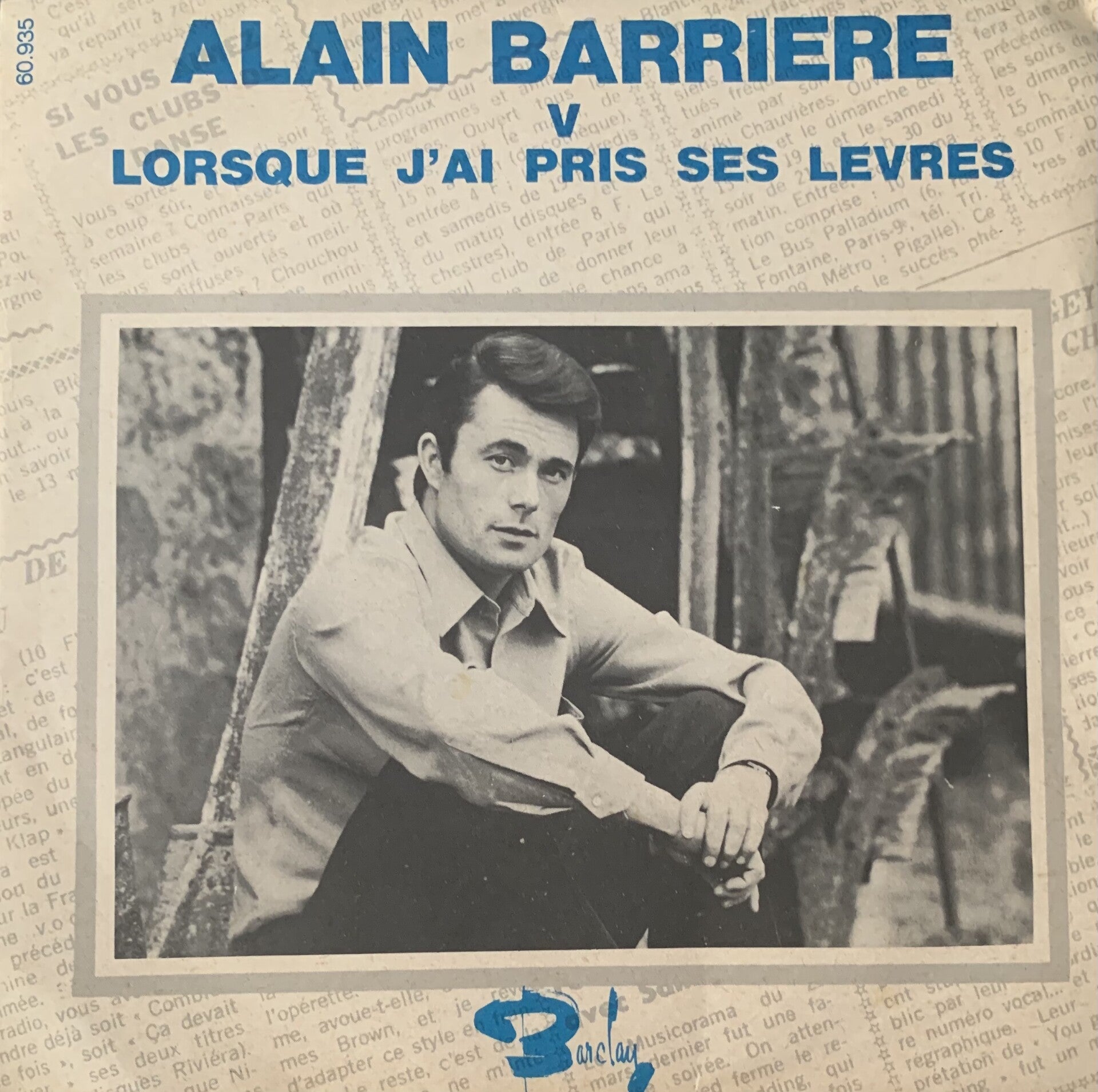 Alain Barrière ‎– V  (7")