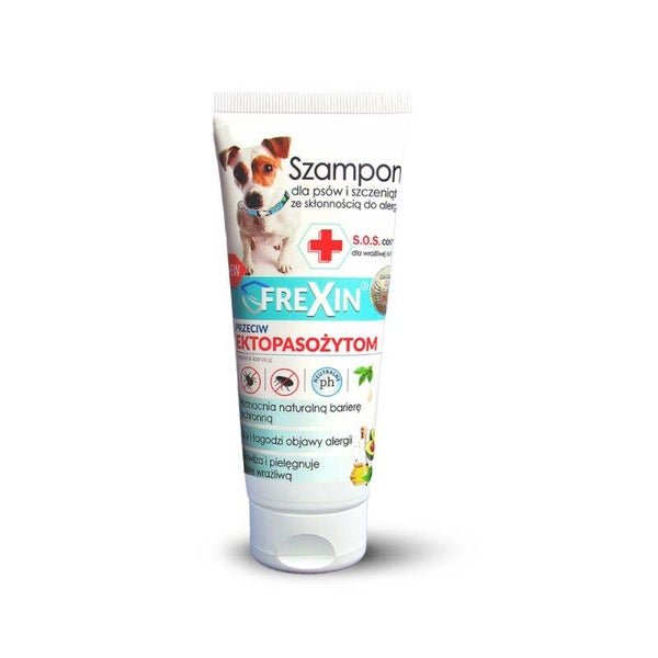 220g. Frexin Shampoo Honden Control Ondersteunt de Behandeling Tegen Ectoparasieten