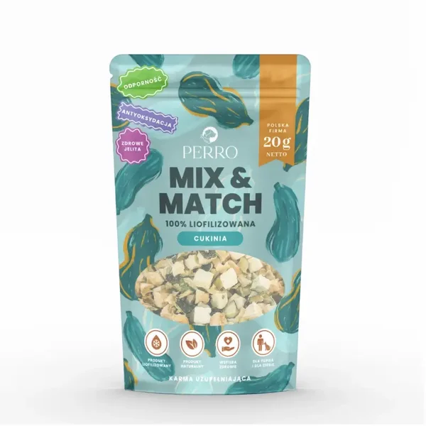 Perro MIX & MATCH Zucchini   Freeze-dried treats   20g