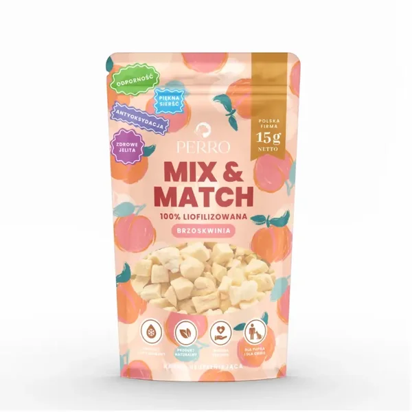 Perro MIX & MATCH Peach   Freeze-dried treats   15g