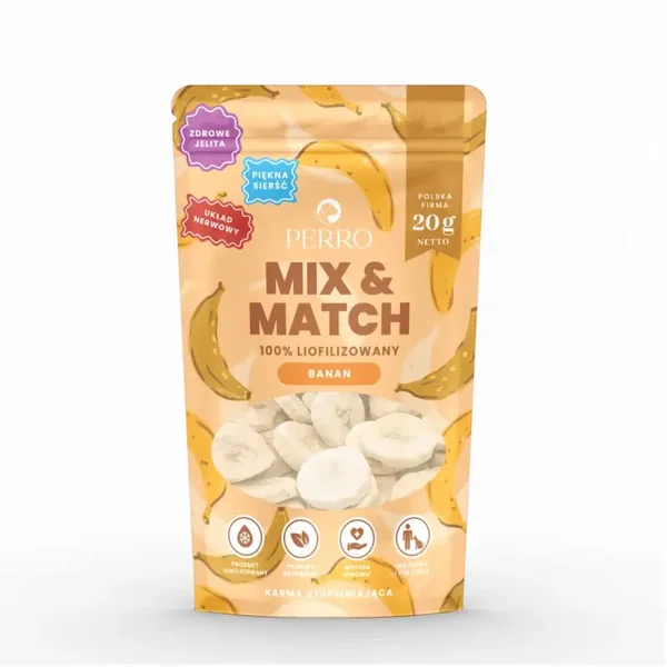 Perro MIX & MATCH Banana   Freeze-dried treats   20g
