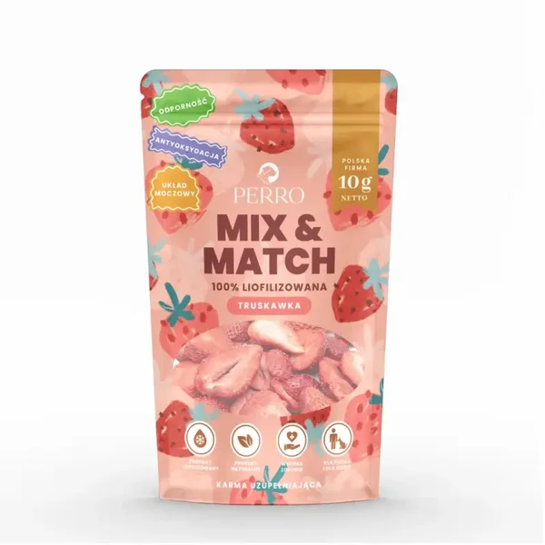 Perro MIX & MATCH Strawberry   Freeze-dried treats   10g