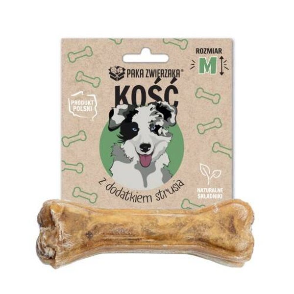 Paka Zwierzaka snacks Bot met Toevoeging van Struisvogel M (12 cm)