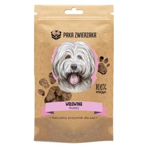 Paka Zwierzaka snacks Chunkies delicatesse Rundvlees 100% (70g)