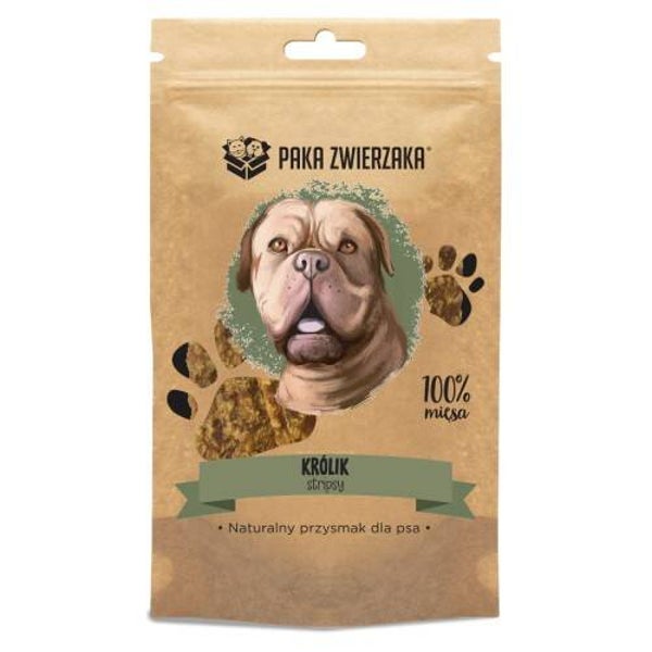 Paka Zwierzaka snacks Reepjes delicatesse, Konijn 100% (70g)