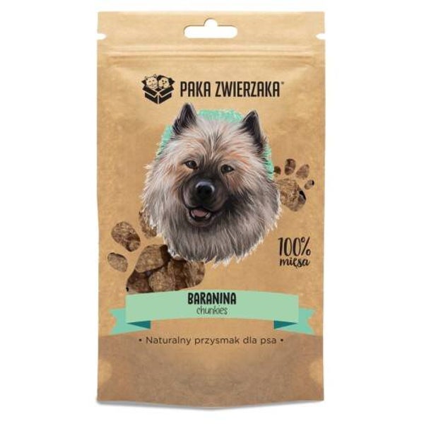 Paka Zwierzaka snacks Chunkies delicatesse, Schapenvlees 100% (70g)