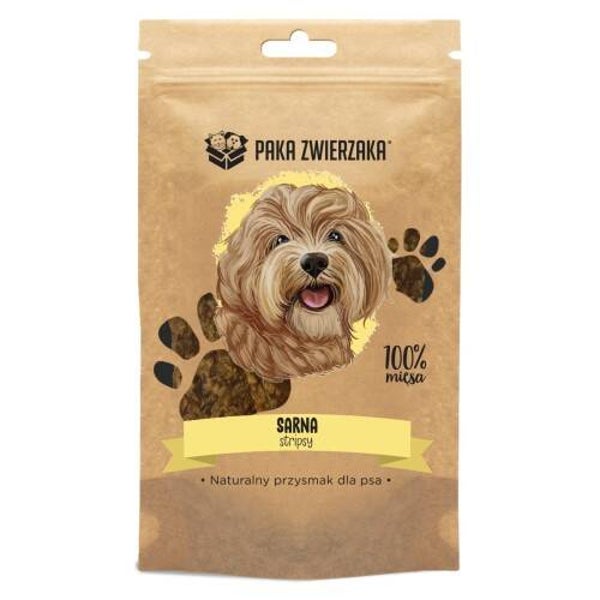 Paka Zwierzaka snacks Reepjes delicatesse. Reeën 100% (70g)