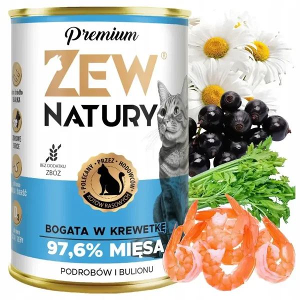 400g. Zew Natury Premium Rijk aan Shrimps