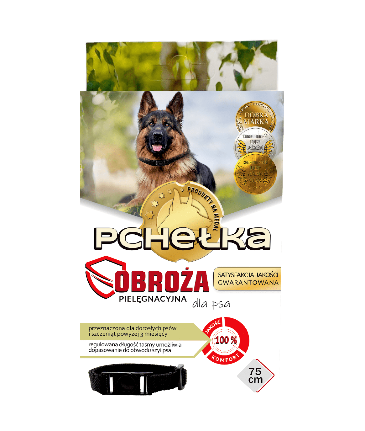 Pchełka Verzorgingshalsband voor Honden 75cm