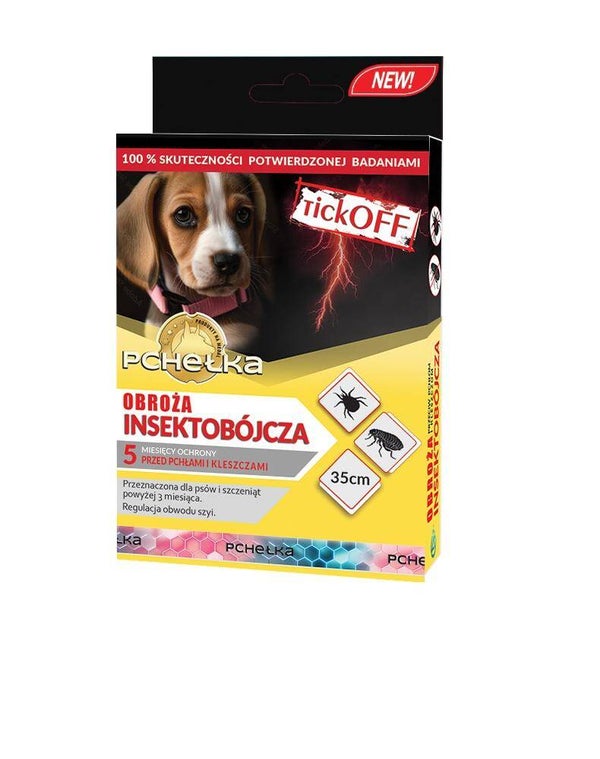 Pchełka Insecticide Halsband voor Honden van Kleine rassen. 35cm