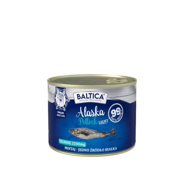 185g. BALTICA EXCELLENT volwassen kat Alaska Pollock LIGHT