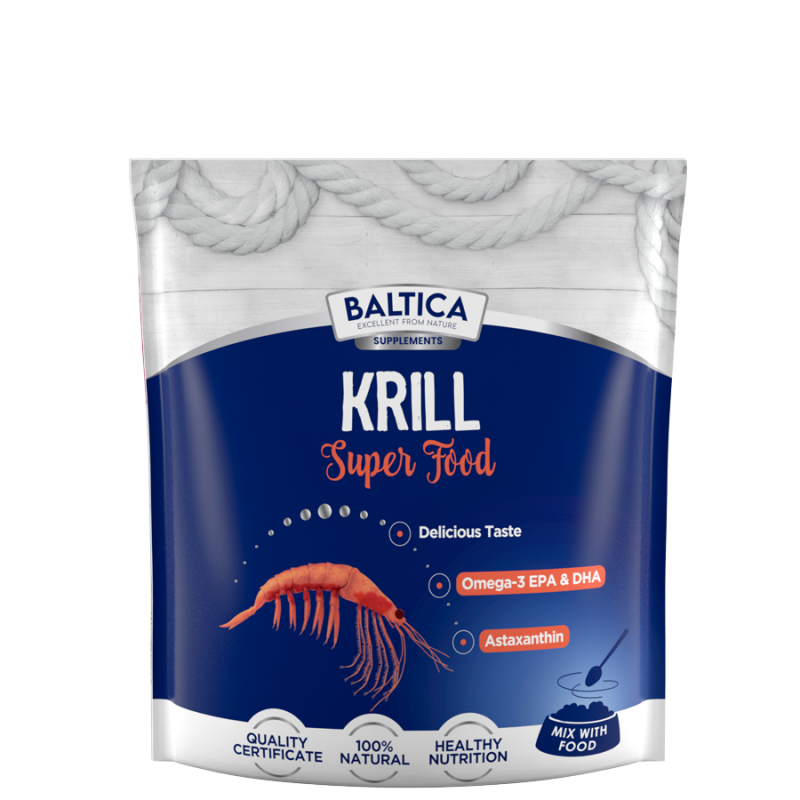 Baltica Krill Superfood voor Hond een Kat 500g.