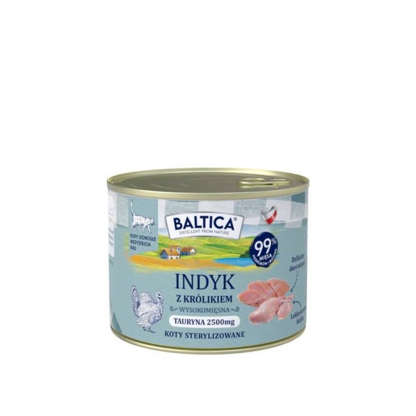 185g.BALTICA SMAKEN UIT DE REGIO’S Volwassen kat Kalkoen met konijn