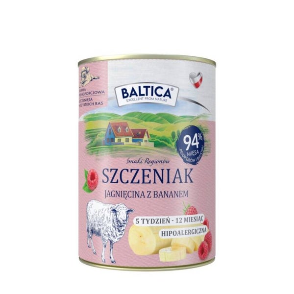BALTICA SMAKEN UIT DE REGIO’S Puppy Lamsvlees met banaan 400 g