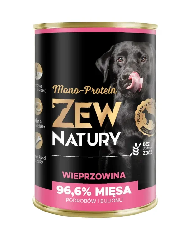 400g. Zew Natury MONO-PROTEIN nat Hondenvoer Varkensvlees