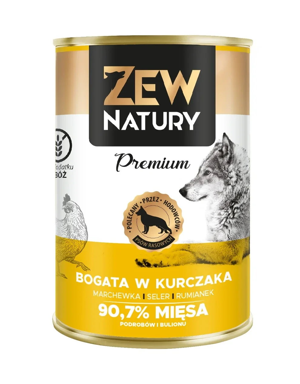 400g. Zew Natury Premium nat Hondenvoer  Rijk aan Kip